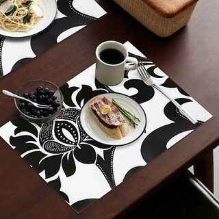                       Revexo Rectangular Pack Of 6 Table Placemat (Multicolor, Pvc)                                              