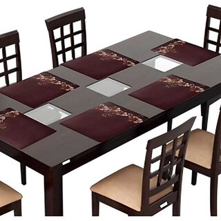 M/S Revaxo Rectangular Pack Of 6 Table Placemat (Multicolor, Natural Bamboo) M/S Revaxo Rectangular Pack Of 6 Table Placemat (Multicolor, Natural Bamboo)