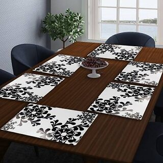                       M/S Revaxo Rectangular Pack Of 6 Table Placemat (Multicolor, Pvc)                                              