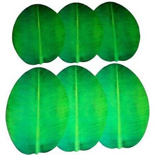 Revexo Rectangular Pack Of 6 Table Placemat (Green, Pvc) Revexo Rectangular Pack Of 6 Table Placemat (Green, Pvc)