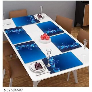                      M/S Revaxo Rectangular Pack Of 6 Table Placemat (Multicolor, Natural Bamboo)                                              