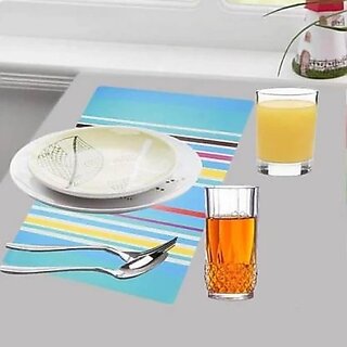 M/S Revaxo Rectangular Pack Of 6 Table Placemat (Multicolor, Pvc) M/S Revaxo Rectangular Pack Of 6 Table Placemat (Multicolor, Pvc)