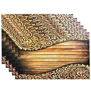                       M/S Revaxo Rectangular Pack Of 6 Table Placemat (Multicolor, Pvc)                                              