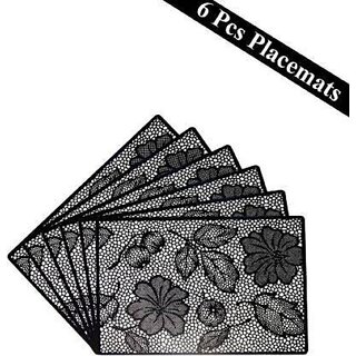                       M/S Revaxo Rectangular Pack Of 6 Table Placemat (Multicolor, Pvc)                                              