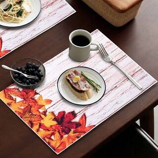 Revexo Rectangular Pack Of 6 Table Placemat (Multicolor, Pvc) Revexo Rectangular Pack Of 6 Table Placemat (Multicolor, Pvc)