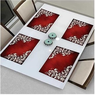                       M/S Revaxo Rectangular Pack Of 4 Table Placemat (Multicolor, Pvc)                                              