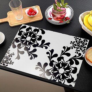 Revexo Rectangular Pack Of 6 Table Placemat (Multicolor, Pvc) Revexo Rectangular Pack Of 6 Table Placemat (Multicolor, Pvc)