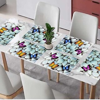                       M/S Revaxo Rectangular Pack Of 6 Table Placemat (Multicolor, Pvc)                                              