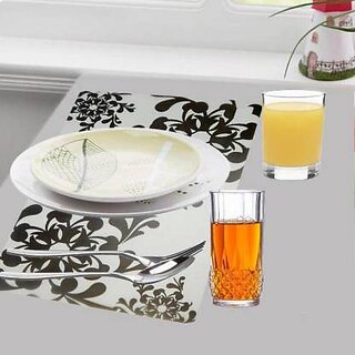 Revexo Rectangular Pack Of 6 Table Placemat (Multicolor, Pvc) Revexo Rectangular Pack Of 6 Table Placemat (Multicolor, Pvc)