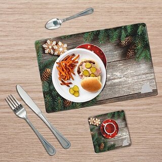 Revexo Rectangular Pack Of 6 Table Placemat (Multicolor, Pvc) Revexo Rectangular Pack Of 6 Table Placemat (Multicolor, Pvc)