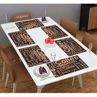 Revexo Rectangular Pack Of 6 Table Placemat (Multicolor, Pvc) Revexo Rectangular Pack Of 6 Table Placemat (Multicolor, Pvc)