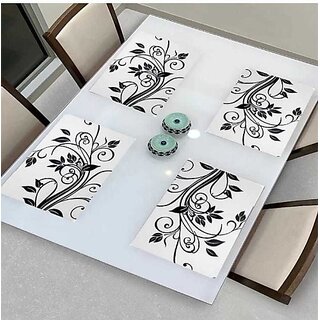M/S Revaxo Rectangular Pack Of 4 Table Placemat (Multicolor, Pvc) M/S Revaxo Rectangular Pack Of 4 Table Placemat (Multicolor, Pvc)