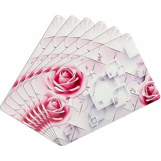 M/S Revaxo Rectangular Pack Of 6 Table Placemat (Multicolor, Pvc) M/S Revaxo Rectangular Pack Of 6 Table Placemat (Multicolor, Pvc)
