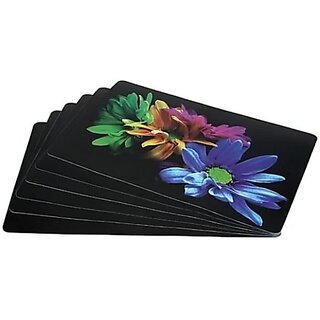                       M/S Revaxo Rectangular Pack Of 6 Table Placemat (Multicolor, Pvc)                                              