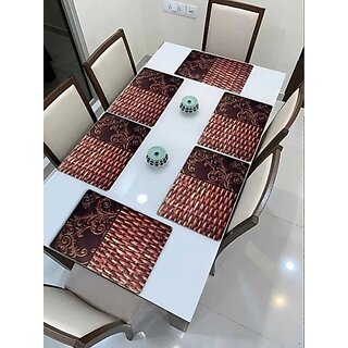 M/S Revaxo Rectangular Pack Of 6 Table Placemat (Multicolor, Pvc) M/S Revaxo Rectangular Pack Of 6 Table Placemat (Multicolor, Pvc)