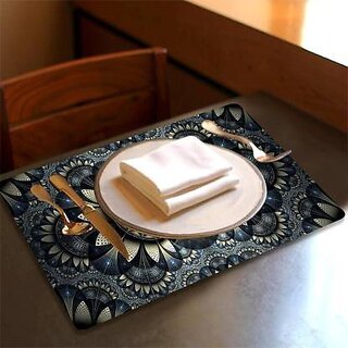 Revexo Rectangular Pack Of 6 Table Placemat (Multicolor, Pvc) Revexo Rectangular Pack Of 6 Table Placemat (Multicolor, Pvc)