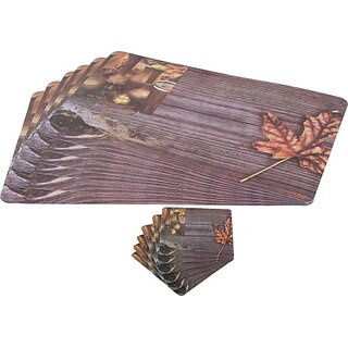                       Revexo Rectangular Pack Of 6 Table Placemat (Multicolor, Pvc)                                              