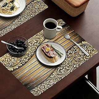 Revexo Rectangular Pack Of 6 Table Placemat (Multicolor, Pvc) Revexo Rectangular Pack Of 6 Table Placemat (Multicolor, Pvc)