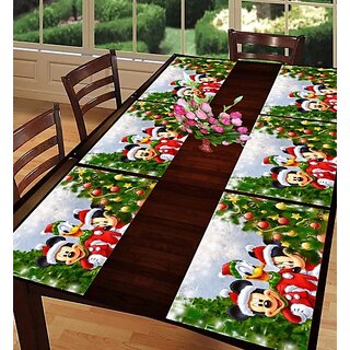 Revexo Rectangular Pack Of 6 Table Placemat (Multicolor, Pvc) Revexo Rectangular Pack Of 6 Table Placemat (Multicolor, Pvc)