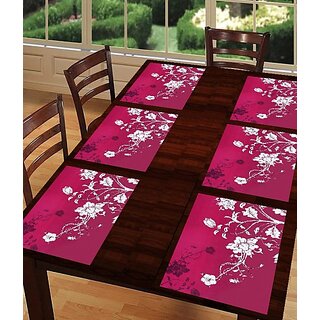 Revexo Rectangular Pack Of 6 Table Placemat (Multicolor, Pvc)