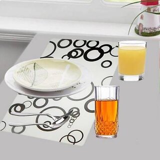 Revexo Rectangular Pack Of 6 Table Placemat (Multicolor, Pvc) Revexo Rectangular Pack Of 6 Table Placemat (Multicolor, Pvc)