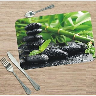 Revexo Rectangular Pack Of 6 Table Placemat (Multicolor, Pvc) Revexo Rectangular Pack Of 6 Table Placemat (Multicolor, Pvc)