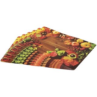 Revexo Rectangular Pack Of 6 Table Placemat (Multicolor, Pvc) Revexo Rectangular Pack Of 6 Table Placemat (Multicolor, Pvc)