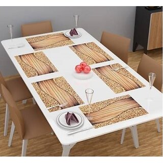 Revexo Rectangular Pack Of 6 Table Placemat (Multicolor, Pvc) Revexo Rectangular Pack Of 6 Table Placemat (Multicolor, Pvc)