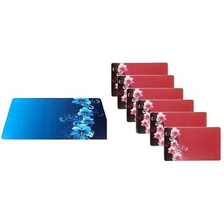                       Revexo Rectangular Pack Of 12 Table Placemat (Multicolor, Pvc)                                              