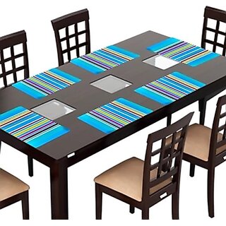 M/S Revaxo Rectangular Pack Of 6 Table Placemat (Multicolor, Pvc)