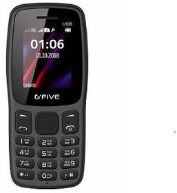 Gfive U106 (Dual SIM, 950 mAh Battery, 1.8 Inch Display, Black)