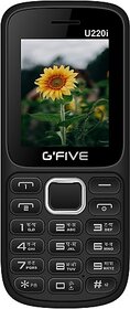 Gfive U220+ (Dual SIM, 1000 mAh Battery, 1.8 Inch Display, Black,Red)