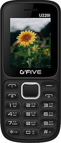 Gfive U220+ (Dual SIM, 1000 mAh Battery, 1.8 Inch Display, Black,Blue)