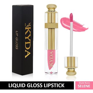                       KYDA Glossy liquid waterproof long lasting stasy up to 8-12hrs High shine non drying Lip Gloss lipstick  (6.6ml, selene)                                              