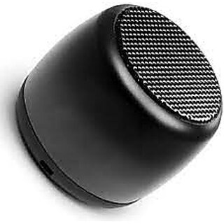                       Mini Boost Coin Sized Wireless Portable Bluetooth Speaker 10 W Bluetooth Speaker  (Black, Stereo Channel)                                              