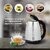 (Refurbished) Kitchen Kit Electric Kettle 1.8L Stainless Steel Tea Kettle Fast Boil Water Warmer With Auto Shut Off And Boil Dry Pro