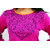 The Mini Needle Pink Cotton Geometric Stitched Kurti For Women