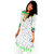 The Mini Needle White Cotton Printed Stitched Kurti For Women