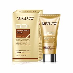 Meglow Best Beautifying BB+ Cream 30g - With SPF 15Helps for Skin BrighteningNourishingMoisturizing