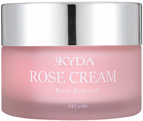 KYDA Rose Moisturizing Face Cream  Hydrating Cream With Vitamin C  Glowing face cream Day and Night use  50ML Pack of