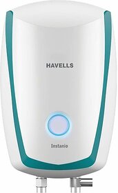 (Refurbished) Havells Instanio 1-Litre 3KW Instant Water Heater (Geyser); White Blue