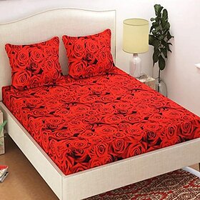 Homeberry 1 Double bedsheets With 2 Matching Pillow Covers Hurry