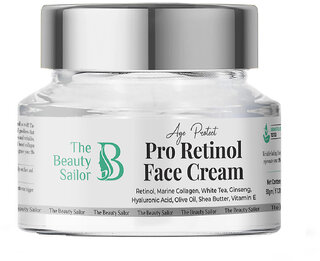 The Beauty Sailor- Pro-Retinol Face Cream anti-aging retinol night cream with hyaluronic acid, Vitamin E extracts