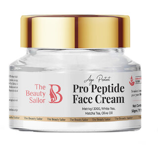 The Beauty Sailor- Pro Peptide Face Cream Anti aging and rejuvenating  with added matcha and olive oil