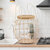 Youandhome.in Multi Purpose Home  Kitchen Wire Basket with Side Handles and Wooden Lid Small - Cream
