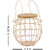 Youandhome.in Multi Purpose Home  Kitchen Wire Basket with Side Handles and Wooden Lid Small - Cream