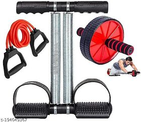 Tummy Trimmer, Tonnig Tube & Ab Wheel Roller Combo Abs Exercise Fitness Equipment Home Gym Exerciser Tone Body Fat Loss Abs Workout Exerciser For Men Women