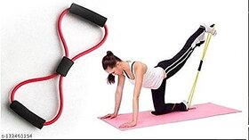 U.S.Traders Resistance Band 8 Type Chest Expander Yoga Rope Workout Pulling Fitness Exercise Resistance Tube