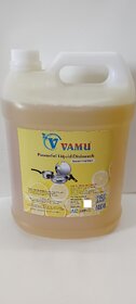 Vamu Powerful Liquid Dish wash gel with Lemon Fragrance 5 Ltr