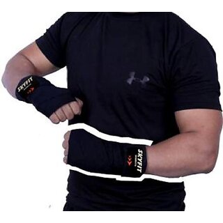                       SKYFIT HAND WRAP FOR MEN FOR WORKOUT Gym & Fitness Gloves  (Black)                                              